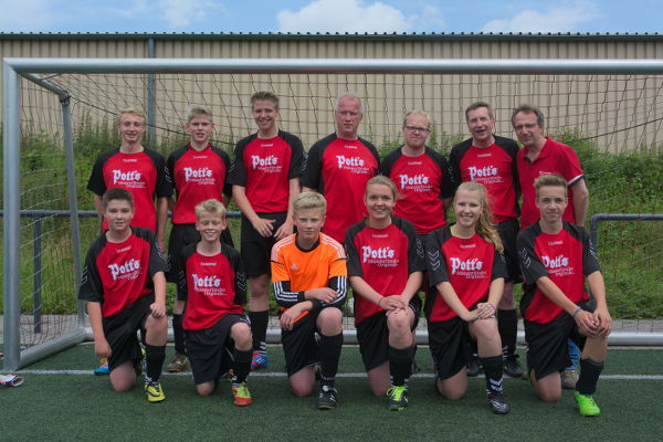 Die Mannschaft der Nachbarschaft zum Wiedel